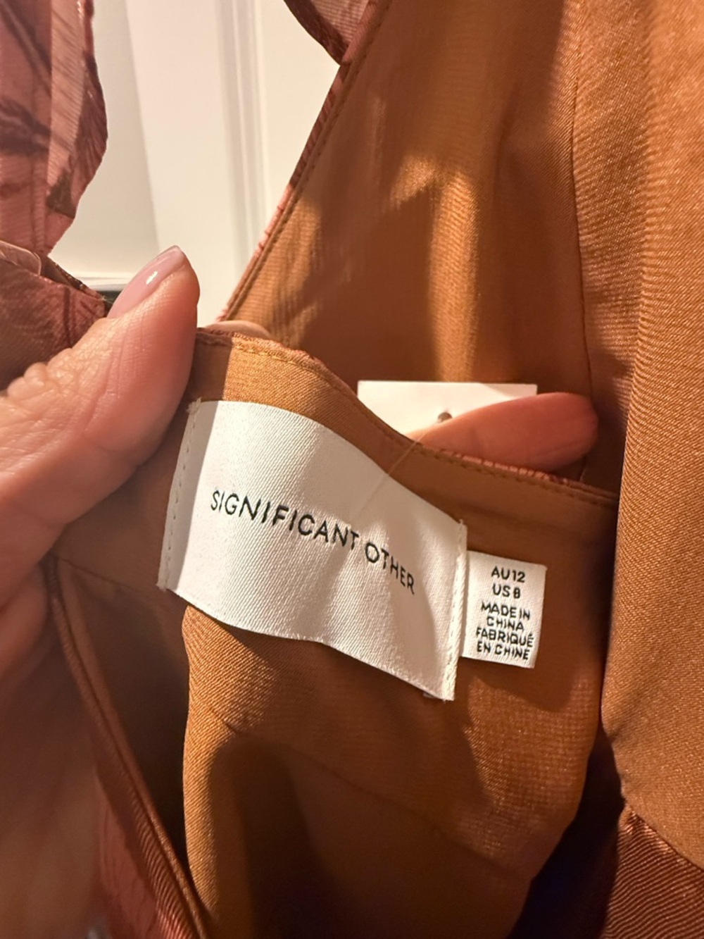 Significant Other Tiered Maxi Dress in Rust Floral - NWT - Picture 5 of 6